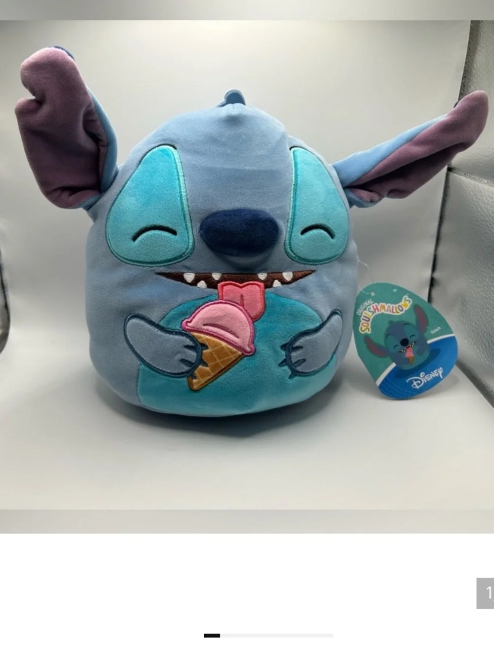 Squishmallows Disney Lilo and Stitch - Stitch (Holding Snow Cone) 8-in Plush